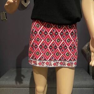 Topshop Petite embroidered skirt